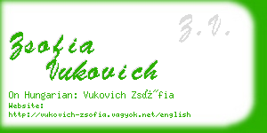 zsofia vukovich business card